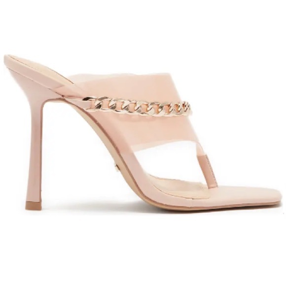 Topshop Square Open Toe Chain Heel - Picture 1 of 3